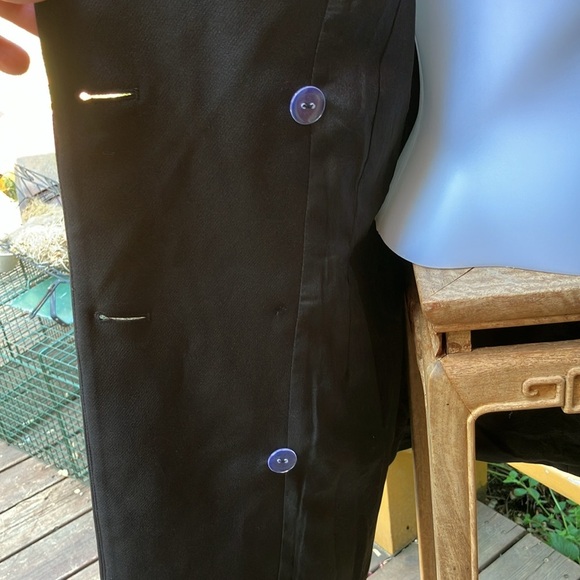 Double-Breasted Women's dress/ Coat with feather plume cuffs retro 40’s small - Picture 9 of 11